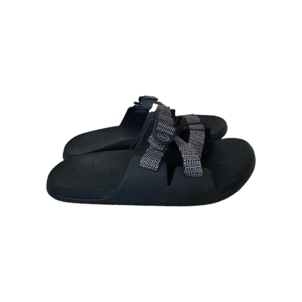 Chaco Chillos Mens 14 Black Adjustable Strap Slide Sandals